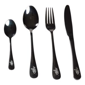 Giants fishing Pánev na vaření Eazi Pan Large (32cm) +Sada příborů černý nerez Cutlery SS 410 ( 4pc - set ) – Obrázok 2
