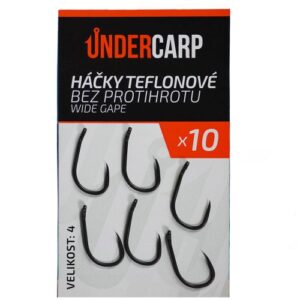 UnderCarp Háčiky teflónový bez protihrotu WIDE GAPE – Obrázok 1